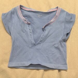 Urban Outfitters Blue Crop Top